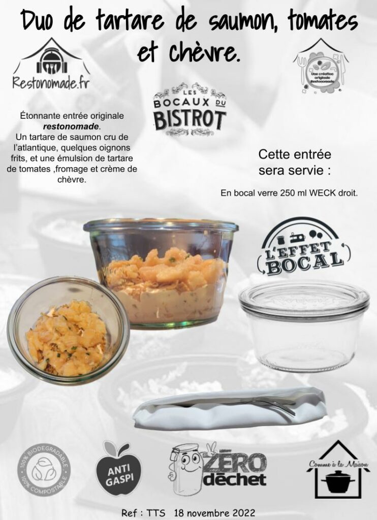 TTS Tartare tomate et saumon - Restonomade