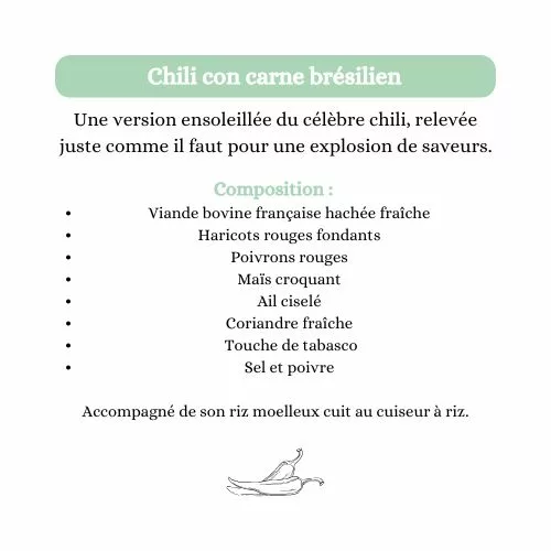 Chili con carne - Restonomade