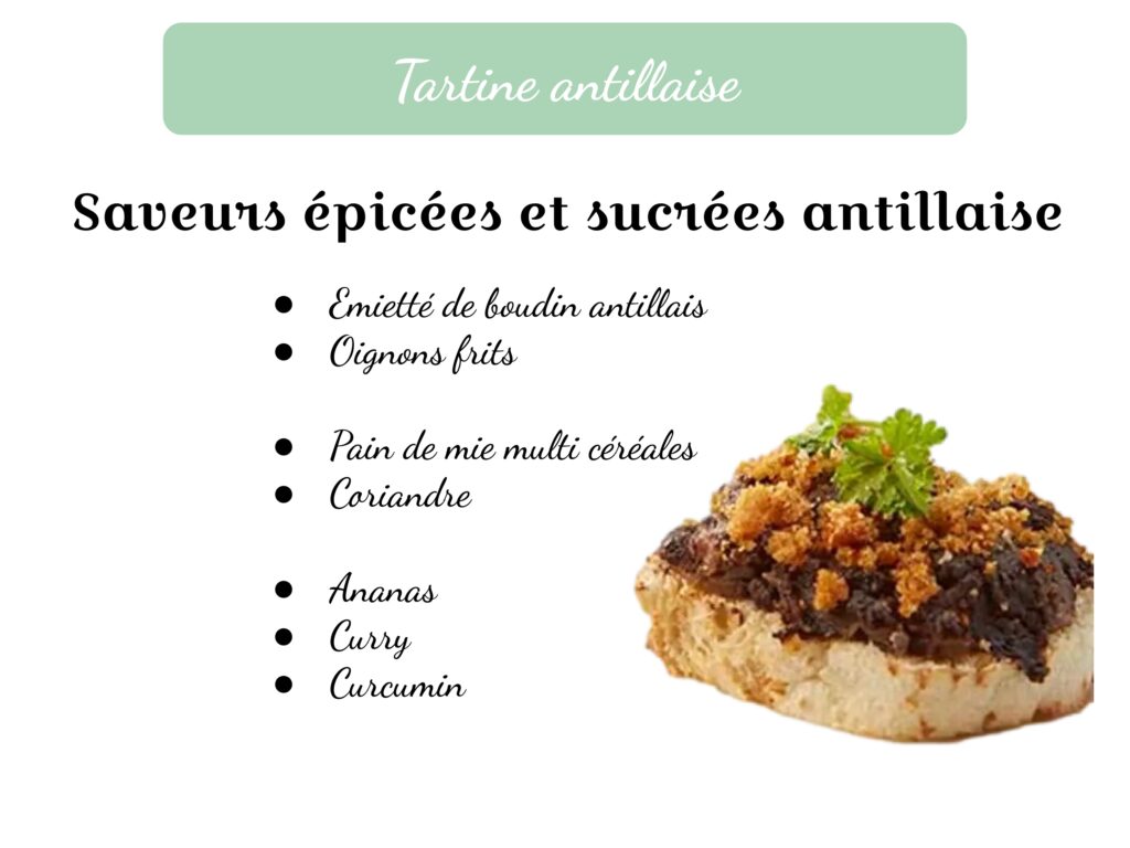 Mini-fours chaud, tartine antillaise