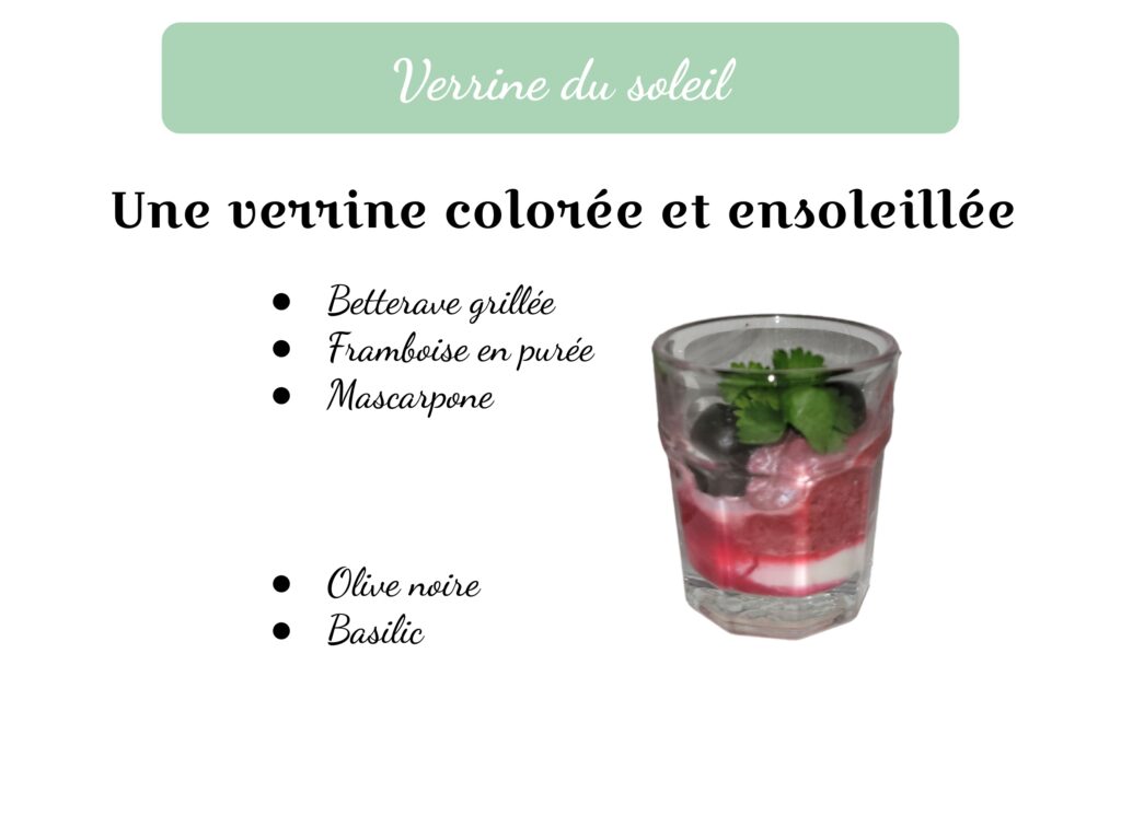 Verrines du soleil, cocktail dînatoires 