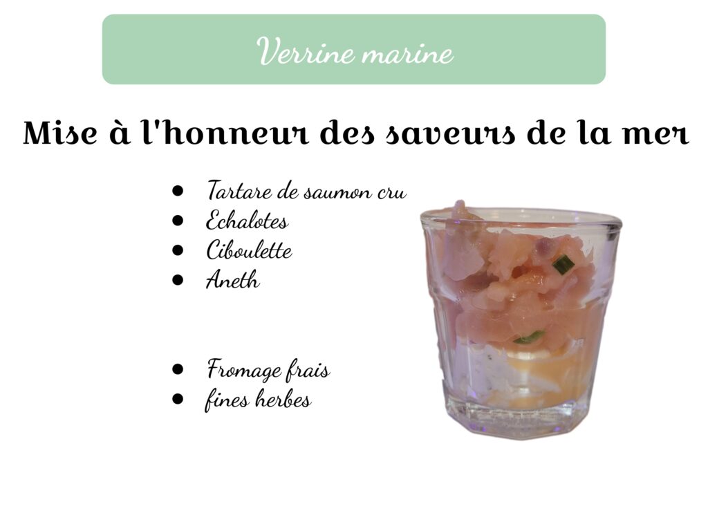 Verrines marine, cocktail dînatoires 